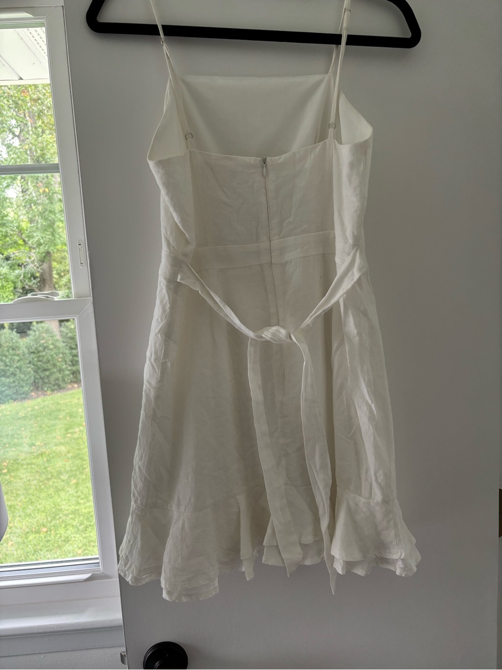 Altar'd State White Linen Ruffle-Hem Dress - Picture 2 of 3